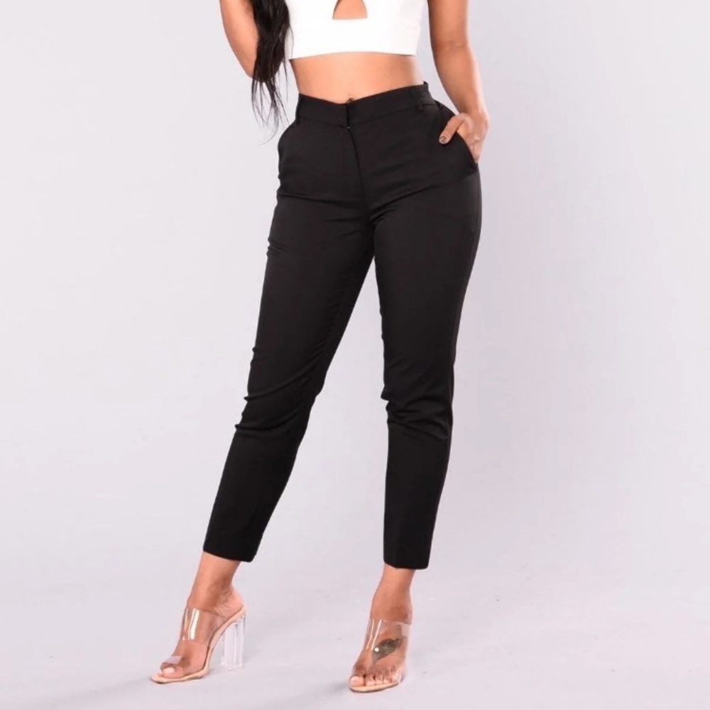 Fashion nova black dress pants